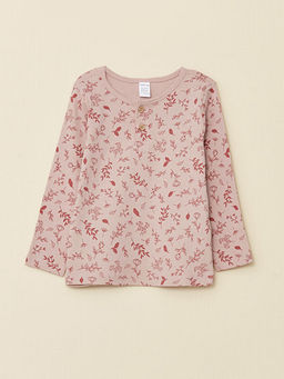 Bisiklet Yaka Uzun Kollu Bask?l? K?z Bebek Pijama Tak?m? - Waikiki фото 2