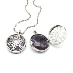 Кулон открывающийся Снежинка 25*25мм с бирюзой - Радуга камня фото 28