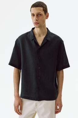 Camisa resort de lino Relaxed Fit - H&m фото 5