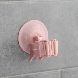 Держатель для уборочного инвентаря на вакуумной присоске, 5.55.57 см, МИКС