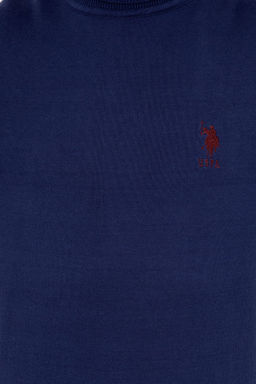 Мужской синий трикотажный свитер Basic - U.s. polo assn фото 12
