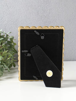 Фоторамка полистоун 10х15 см "Коса" золото 14,8х2х20 см