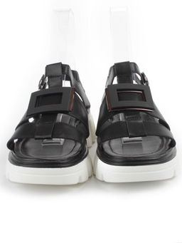 08-PEY195-3 BLACK Босоножки женские (натуральная кожа) - Фабричный китай фото 7