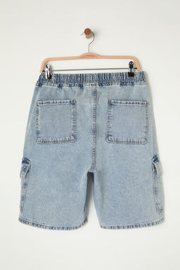 TRENDYOL MAN Mavi Regular Fit Kargo Cepli Denim Kot Sort & Bermuda TMNSS24SR00012 - Trendyolmilla фото 10