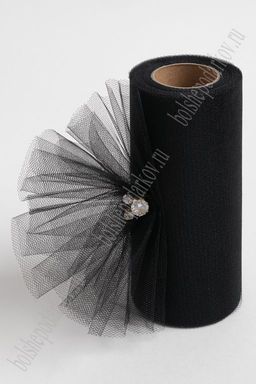 Фатин в шпульках 15 см*25 ярд (SF-603) черный №12