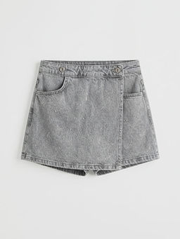 Ta? ??lemeli K?z ?ocuk Jean ?ort Etek