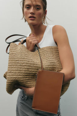 WOVEN TOTE BAG - Zara фото 2