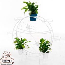 Цветочница на подоконник 41-908W на 10 растений - Фабрика интерьерной ковки фото 5