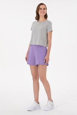 Женские сиреневые вязаные шорты Дополнительная скидка 11% в корзине - U.s. polo assn фото 3