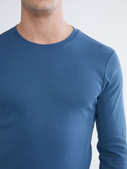 Bisiklet Yaka Uzun Kollu Erkek Ti??rt