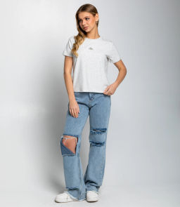 Футболка #КТ623 (5), светло-серый меланж - Dommod фото 4