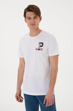 Erkek Bisiklet Yaka Beyaz Ti__rt Sepette S_rpriz _ndirim - U.s. polo assn фото 3