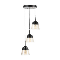 Светильник «Берн» 3хЕ27 40 Вт черный 30×30×16-116 см