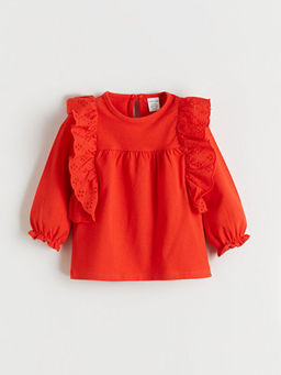 Kalp Desenli K?z Bebek Bluz ve Tayt