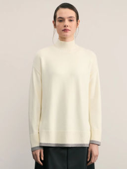 Джемпер с воротником стойкой / Zarina  фото 3