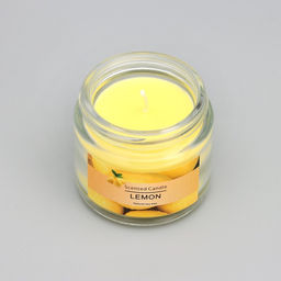 Ароматическая свеча в банке «Scented Candle, Lemon», лимон, 5×5 см, 140 г
