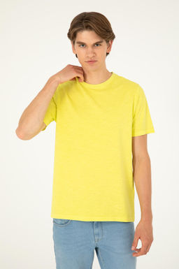 Мужская базовая футболка фисташкового цвета