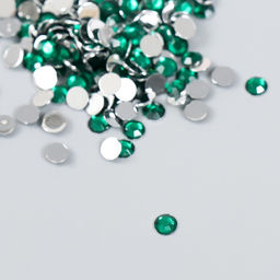 Цена за 2 шт. Декор для творчества в бутылочке Стразы. Тёмно-зелёный набор 500 шт d=0,5 см 7х2х2 см - Арт узор фото 2