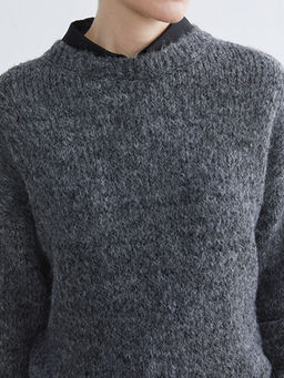 Bisiklet Yaka Kad?n Triko Kazak