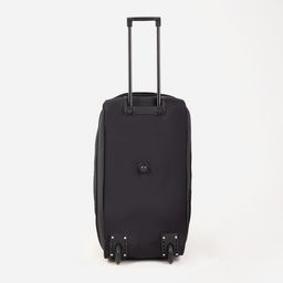 Сумка дорожная на колёсах, отдел на молнии, с увеличением, наружный карман, длинный ремень, цвет чёрный - Simaland фото 4