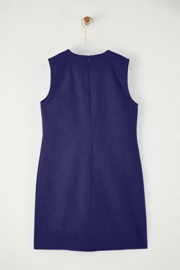 Trendyolmilla K?rm?z? Keten Kar?s?ml? A Kesim Mini Dokuma Elbise TWOSS25EL00645  фото 14