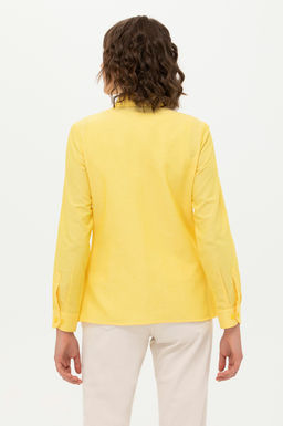 U. S. Polo Assn Женская желтая базовая рубашка с длинным рукавом - U.s. polo assn фото 5
