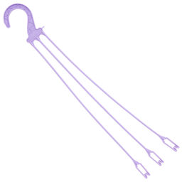 Подвес пластмассовый для цветочного горшка 35см, лавандовый (Россия)