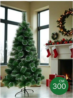 Сосна заснеженная новогодняя, ёлка 300 см - 1000 деталей фото 5