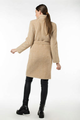 01-09698 Пальто женское демисезонное (пояс)