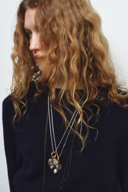 PACK OF 3 STONE CHARM NECKLACES - Zara фото 2