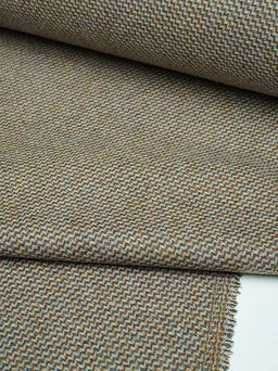 Шерсть пальтово-костюмная Твид цв.Коричневый/серый/песочный, ш.1.5м, шерсть-50%, п/э-50%, 380гр/м.кв - Купава фото 13