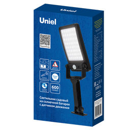 USL-F-561/PT165 SENSOR N1 Садовый светильник на солнечной батарее, с датчиком движения, 6Вт. Кронштейн в/к. Белый свет (4000K). Корпус черный. TM Uniel - Volpe фото 6