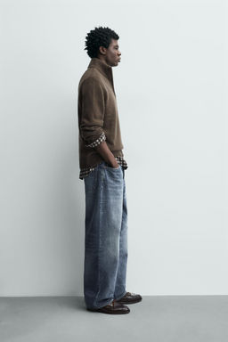 WOOL QUARTER-ZIP JUMPER - Zara фото 4