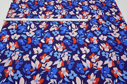 Штапель Лоретта цв.чернильно-васильковый, ш1.45м, вискоза-100%, 100гр/м.кв - Купава фото 6