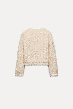 TEXTURED KNIT CARDIGAN - Zara фото 6