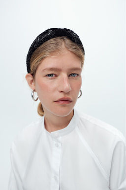 BEADED VELVET HEADBAND