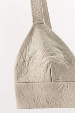 BRALETTE TRIANGULAR PIEL 100% / Gris - Zara фото 7