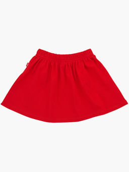 Юбка однотонная с бантом UD 7600 красный - Mini maxi фото 3