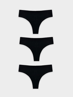 Трусы бразилиана женские черные в наборе, 3 шт - Mark formelle фото 9