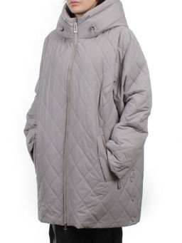 F-806 GRAY BEIGE Куртка демисезонная женская (100 гр. холлофайбер) - Fashion фото 5