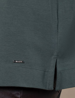 VILATTE / Лонгслив с горловиной лодочка из премиального хлопка  фото 3