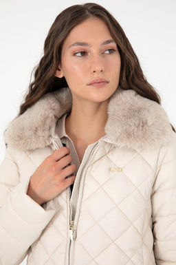 Женское кремовое пальто Неожиданная скидка в корзине - U.s. polo assn фото 2