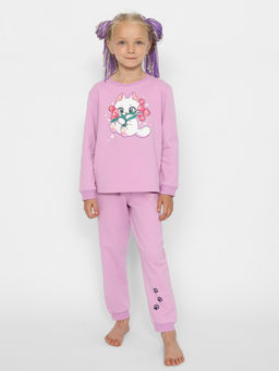 CRB wear/CWKG 50152-45 Комплект для девочки (джемпер, брюки),лаванда/Ex.Cherubino