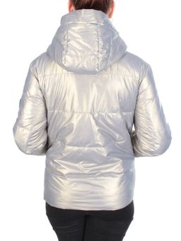 8262 SILVER Куртка демисезонная женская BAOFANI (100 гр. синтепон) - Фабричный китай фото 5