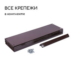 Клумба оцинкованная, d=100 см, высота бортика 15 см, коричневая, Greengo  фото 5