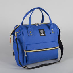 Сумка-рюкзак 2 в 1 на колёсах 18, отдел на молнии, наружный карман, цвет синий - Simaland фото 7