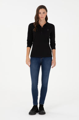 Женский черный базовый свитшот Неожиданная скидка в корзине - U.s. polo assn фото 4