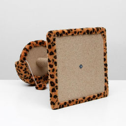 Когтеточка малая «Арена» с игрушкой, 40×40×55 см, джут, леопард