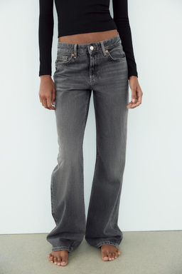TRF WIDE-LEG MID-WAIST JEANS - Zara фото 18