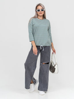 Лонгслив Николь Хлопок 95%, лайкра 5% тельняшка - Ивассорти фото 30